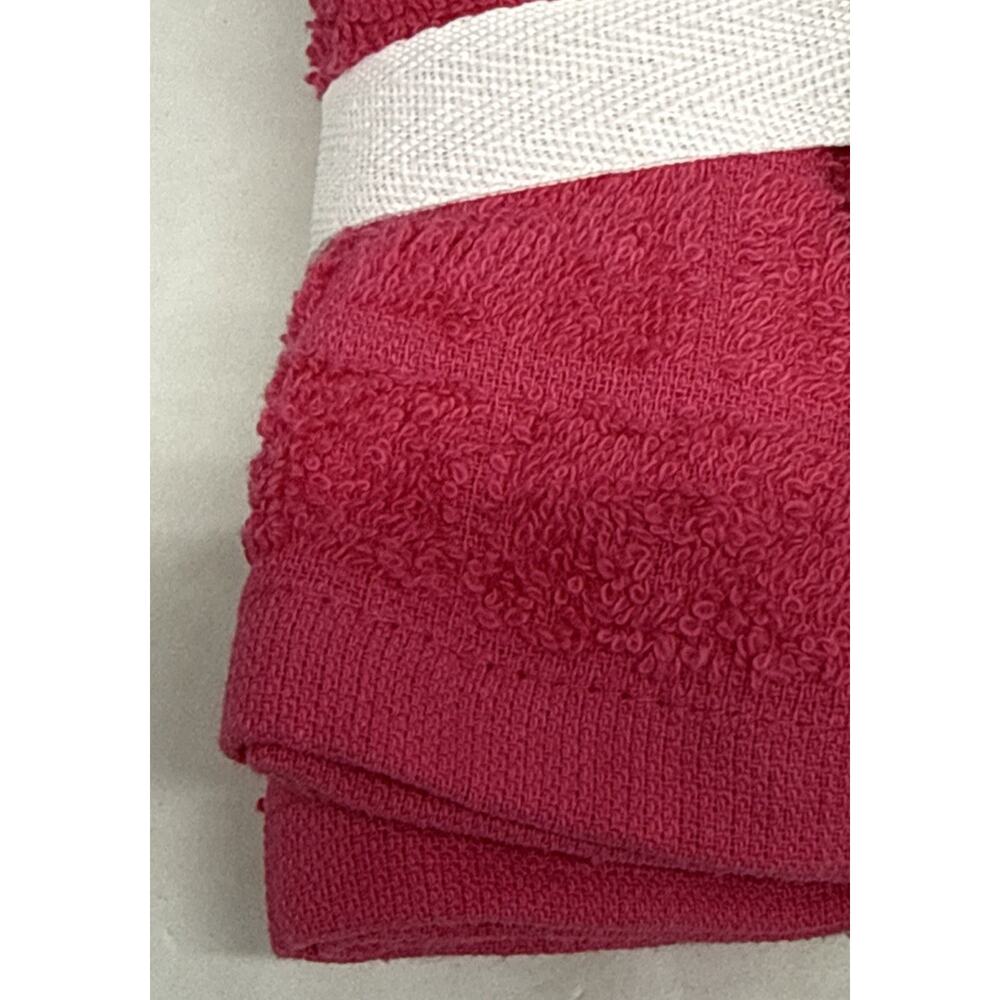 Grande Pink Wash Cloths 4 Pack 100% Cotton Quick Dry 12” X 12” New with Tags - Picture 3 of 6